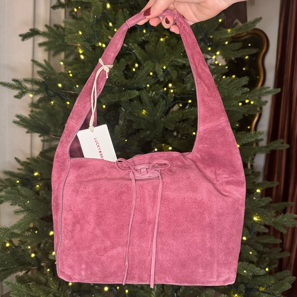 Lucky Brand Clem Shoulder Bag- Suede